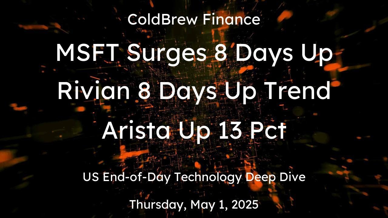 Tech Stocks Thursday: Deep Dive of Stocks, Chips, AI, Cloud for Thurs ...