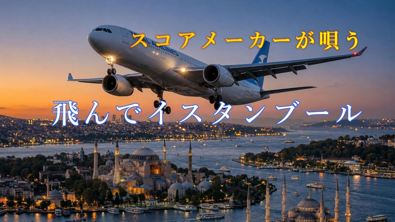 【昭和歌謡】飛んでイスタンブール（スコアメーカー・歌唱＆フルスコア）