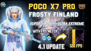 Poco X7 Pro 120 Fps test🔥in 4.1 update |Poco X7 Pro Pubg/Bgmi Test with fps meter, screen recording
