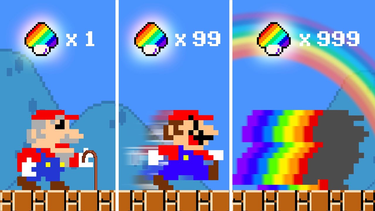 What If Mario Wonder Seeds with Rainbow Mushroom makes Mario Turn into Stone | ADN GAME