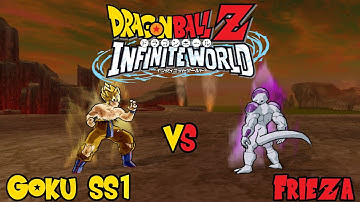 Goku SS1 Vs. Frieza (100% Full Power) (CPU Vs CPU) DBZ - INFINITE WORLD