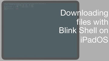 Transfer files with Blink Shell on iPadOS 13 and scp