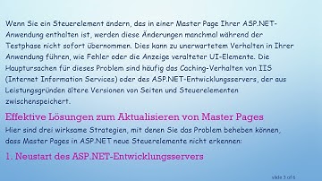 So beheben Sie das Problem, dass Master Pages neue Steuerelemente in ASP.NET nicht erkennen