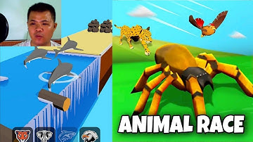 NOOB vs PRO vs HACKER In Animal Transform Epic Race 3D - Gameplay Android, iOS - Kids TV Channel