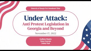 Anti-Protest Legislation in Georgia and Beyond