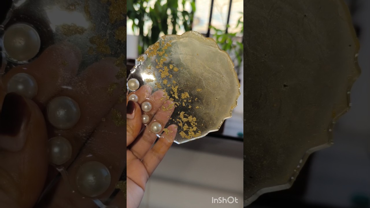 coaster from resin art 🎨 #shortsfeed #art #like #artshorts #subscribe