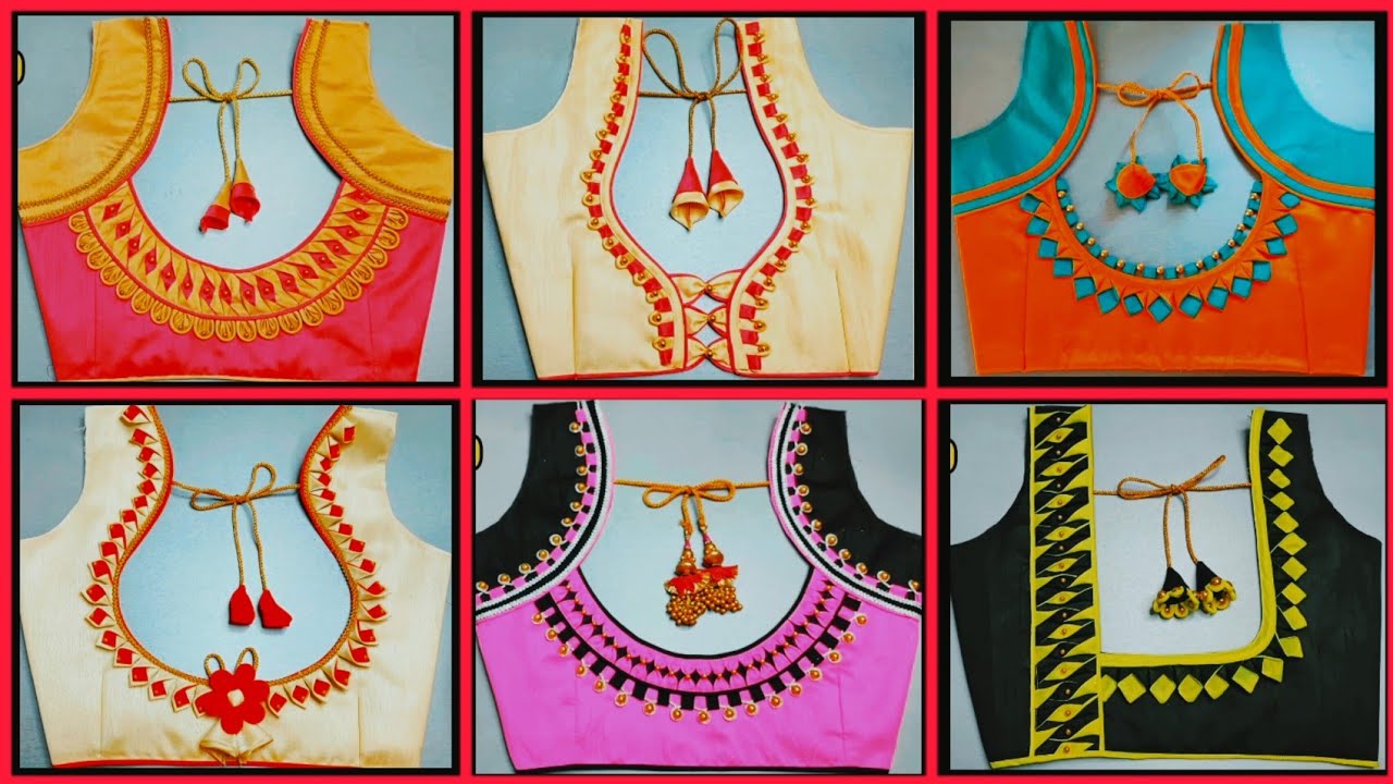 Beautiful Back Neck Design | simple blouse back neck design 