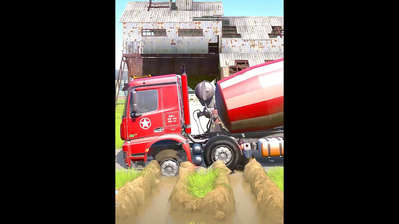 Spintires: MudRunner -SHACMAN DELONG X3000 Towing a Truck on a Snowy Road Ep155