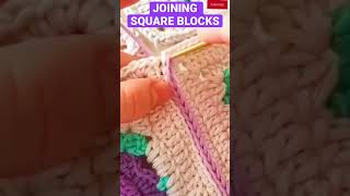 joining granny squares crochet#shorts #yt