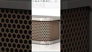 Honeycomb Mesh in Solidworks. Watch the full tutorial on my YouTube channel. #solidworks #design
