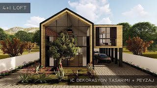 Small House Design 3D 65M X 12M 4 Bedroom House - Müstakil Ev Modelleri - Villa Yapımı
