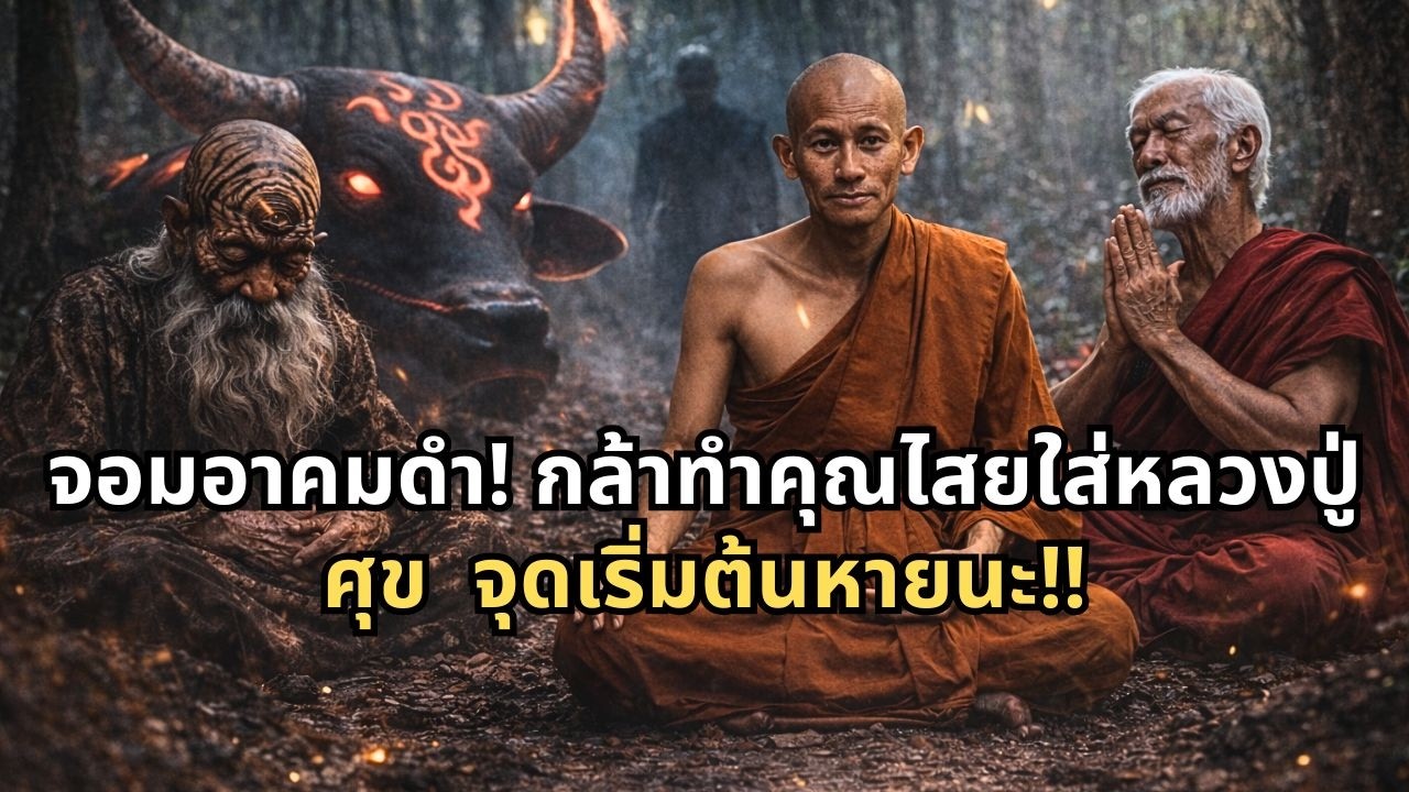 ท้าทายอาคมพระ! จอมขมังเวทย์ใช้ไสยดำใส่หลวงปู่ศุข!!