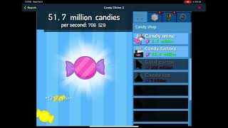 Playing candy clicker on cool math games(so fun)