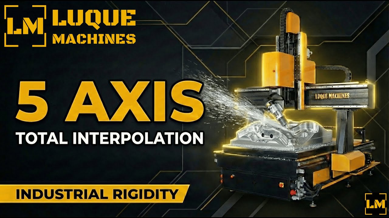 Fraiseuse CNC 5 axes LUQUE Machines – Puissance & Précision