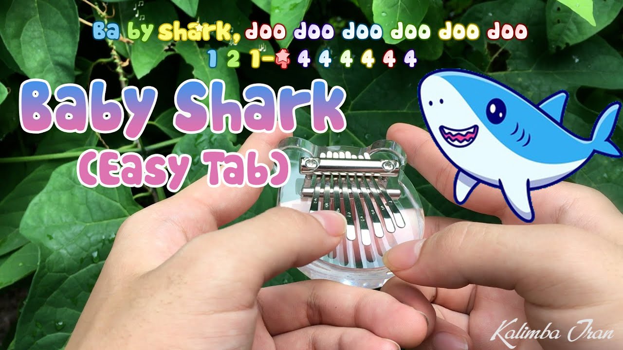 Baby Shark Kalimba Cover + Easy Tab with Kalimba 8 Keys YouTube