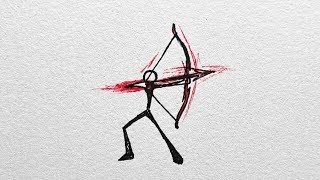 How to draw Stickman with Arrow | EASY