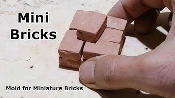 How to Make Mini Bricks by Manual Method. Miniature brick molds. Mold for Miniature Bricks.