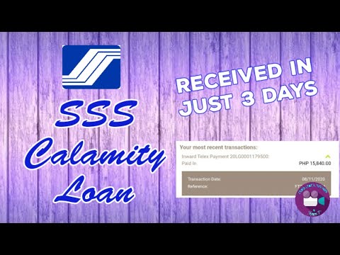 SSS Calamity Loan Received in just 3 days | How to Apply Online?
