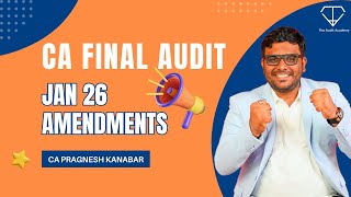 Amendments🎯CA Final Audit Jan 26 | Must-Watch Update! 📚✨Audit of NBFC and Professional Ethics 📝