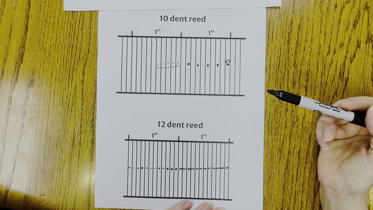 Как адаптировать бердо с 10 или 12 зубцами | Советы по плетению для увеличения количества нитей н...