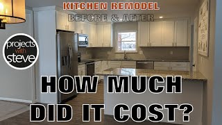 HOW MUCH DOES A NEW KITCHEN COST?? I TELL YOU EXACTLY WHAT I PAID!  KITCHEN REMODEL BEFORE & AFTER