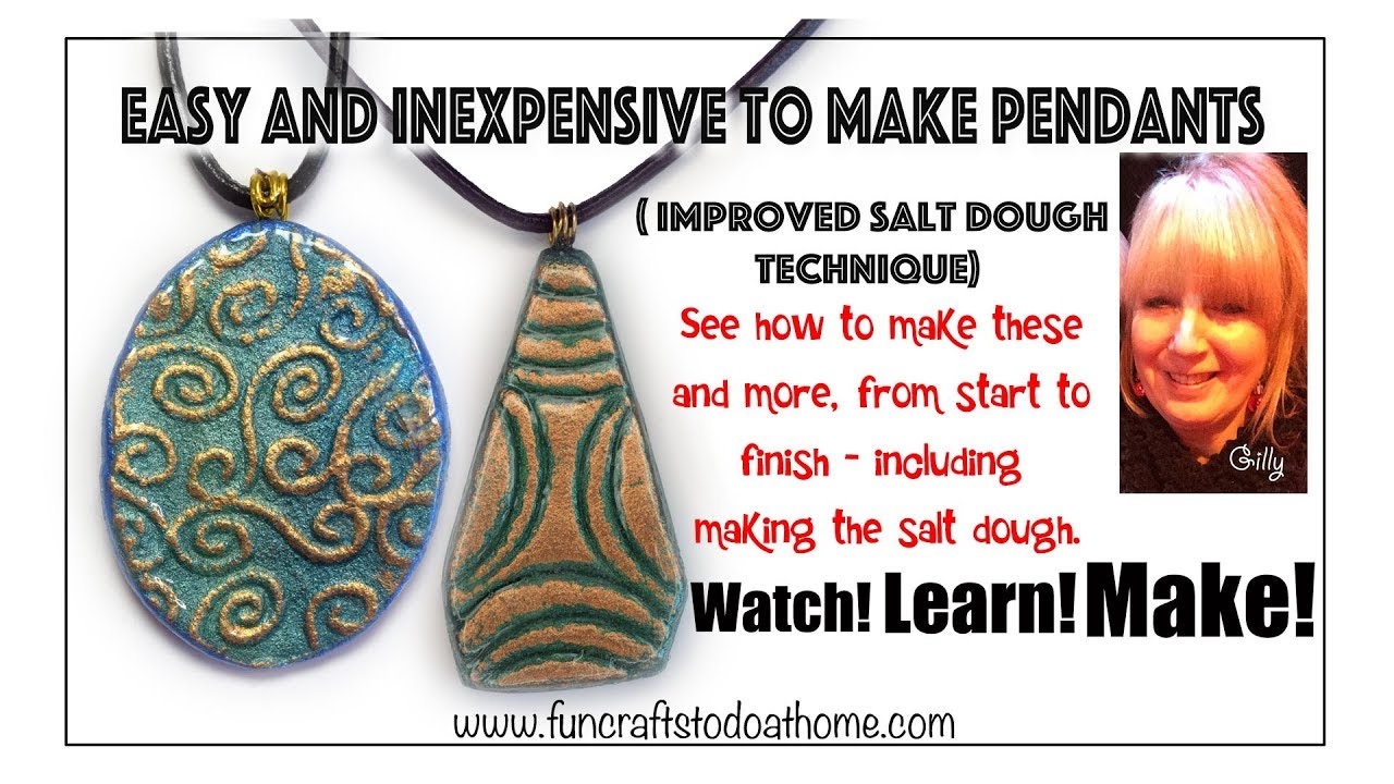 How To Make Salt Dough Pendants Recipe and Ideas (Part 2) YouTube