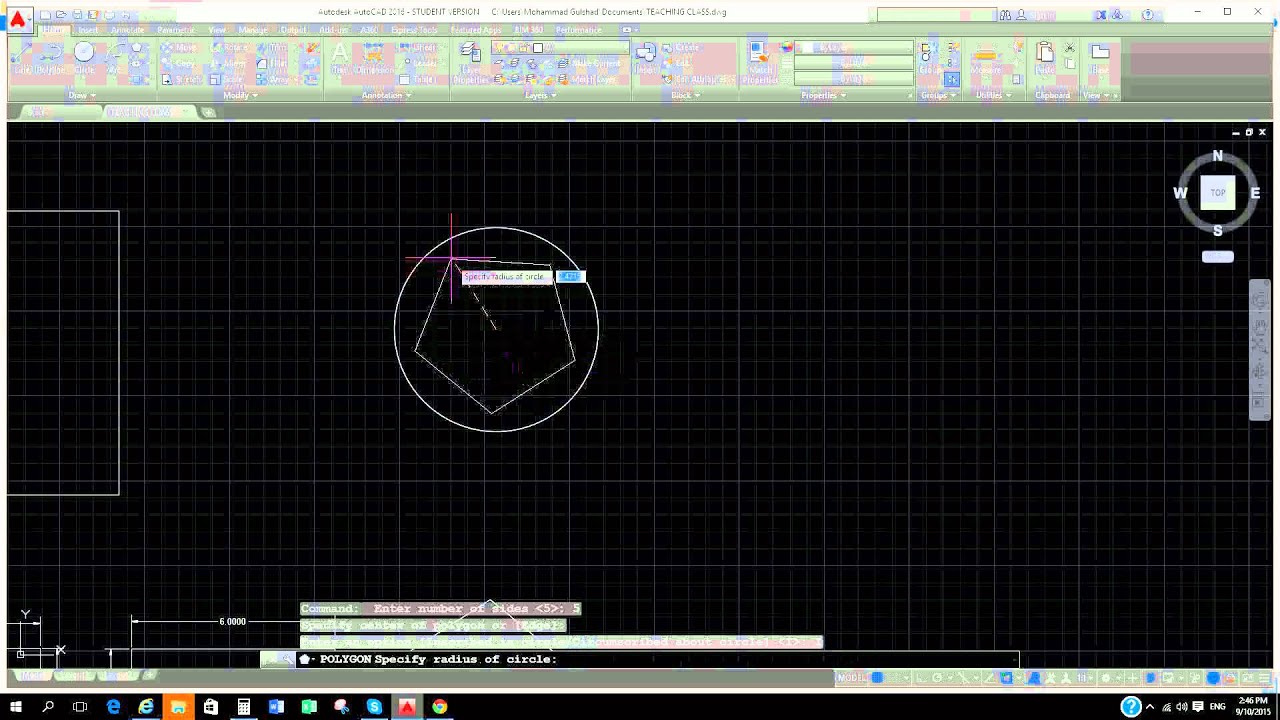 AutoCad Basic Tutorials Part 2 - YouTube