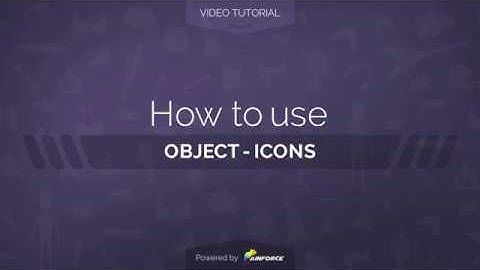 How to use Object & Icons templates in AinTrailers v3 | Video Tutorial [After Effects]