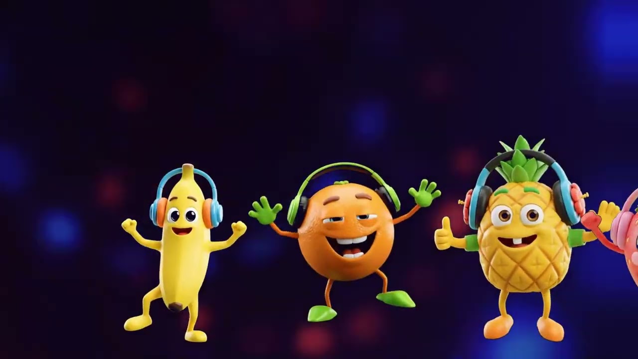 Baby’s Christmas Lights ✨ Fruit Dance & Gingerbread Cookies | Sensory Visuals for Kids