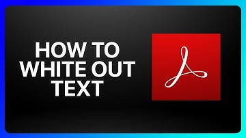 How To White Out Text In Adobe Acrobat Tutorial