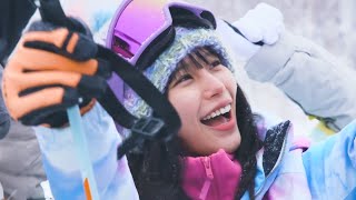 南沙良、JR SKISKIのCMメイキング！20歳の新成人、スキー初挑戦／JR SKISKI CM+メイキング+コメント