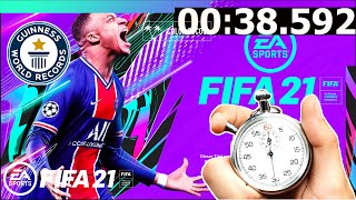 ⏱️SPEEDRUN WORLD RECORD | FIFA 21 SKILLRUN + RAGE QUIT