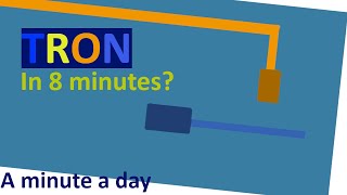 Making TRON in 8 minutes || Day 8 || A minute a day || Unity 2d