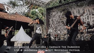 CROWS AS DIVINE - OF GREATER ASPIRATIONS + EMBRACE THE DARKNESS Live @Indonesia Death Fest 2019