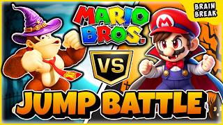 Mario Bros Jump Battle! 🍄 Brain Break For Kids | Kids Fitness | Just Dance | Kids Workout