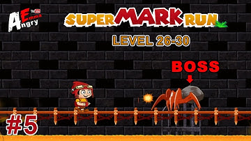 Super Mark Run - Gameplay #5 level 26-30 + BOSS (Android)