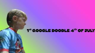 1st google doodle 4th of july
