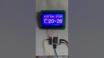ESP8266 NTP Clock 、SHT20 and weather underground forcast