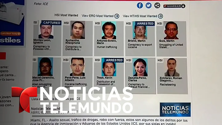 Hispanos encabezan la lista de los ms buscados por ICE | Noticiero | Noticias Telemundo