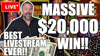Live 🔴 MASSIVE MASSIVE JACKPOTS BACK 2 BACK! MY BEST LIVESTREAM EVER!!!