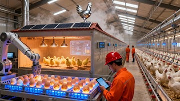 Inside the Mega Chicken Factory: From Chick Egg Incubation Technology to Chicken Farm (Full Process)