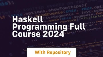 haskell programming full course 2024