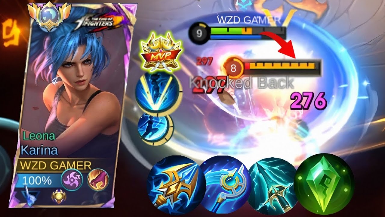 ONLY PRO KARINA USERs KNOW THIS DAMAGE HACK BUILD AND EMBLEM 2025!! (must try)#mobilelegends