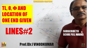 Projection of Lines -2, Line inclined to both HP and VP -2 by Prof. Vinodkumar