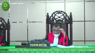 SIDANG PERDATA NOMOR 18/PDT/2022/PT KDI SIDANG PERDATA NOMOR 18/PDT/2022/PT KDI