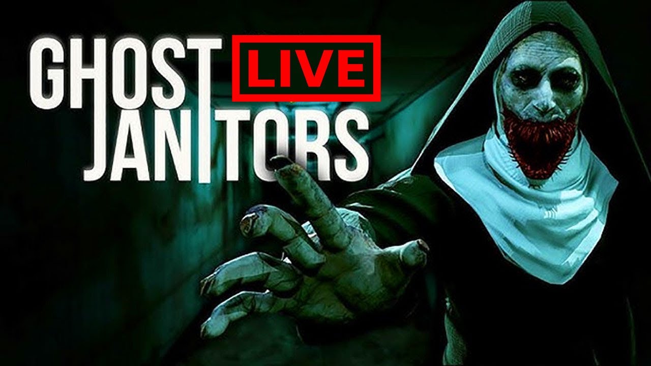 🔴Friday Night Frights! Playing Ghost Janitors with @xLittleBlue and friends!