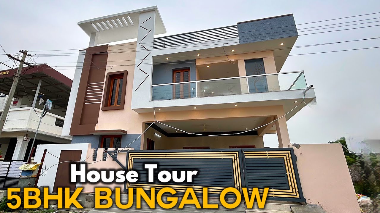 5.83 சென்ட்டில் 5BHK பங்களா வீடு 🏠 East Facing Duplex House for Sale | Epi-1102