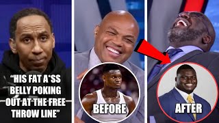 Stephen A Shaq \& Charles Barkley RIPS Zion Williamson For Being FAT “I Saw A BELLY”