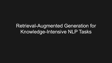 [Audio notes] RAG - Retrieval-Augmented Generation for Knowledge-Intensive NLP Tasks
