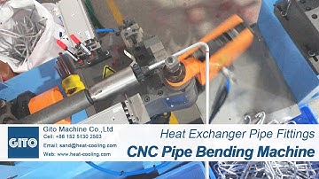CNC Aluminum Pipe Bending Machine With Automatic Tube Loading Feeder For Heat Exchanger